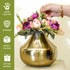 Metal Round Flower Vase for Home Decor