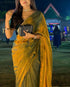 VasthrlayBoarder Unstitched Chhaavar Mustard Free Ethnic Wear