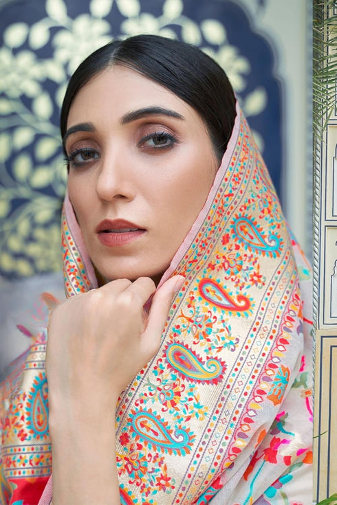 Vasthrlay Kanjivaram Handloom Kashmiri Ethnic Wear