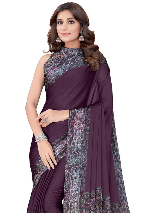 Vasthrlay Fashion Chiffon Abstrect Printed Ethnic Wear