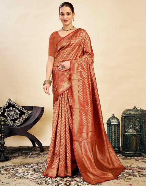 Vasthrlay Banarasi Traditional Unstitched Saree