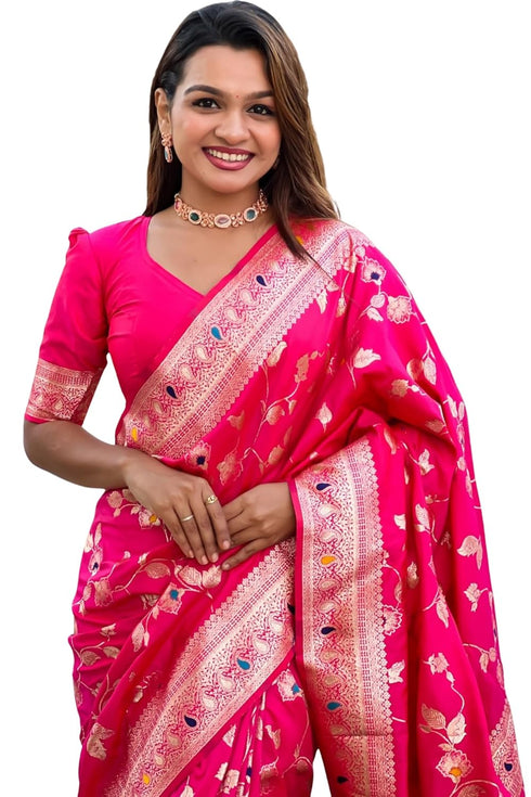 Vasthrlay Kanjivaram Handloom Golden Ethnic Wear
