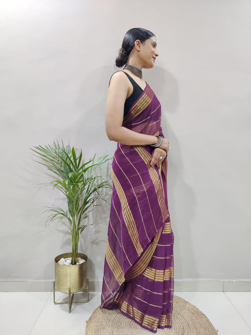Vasthrlay Georgette Unstitched Saree