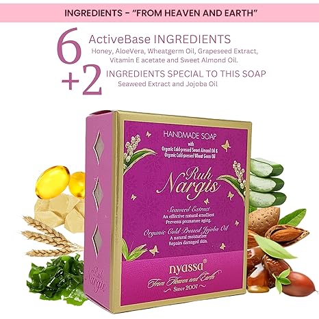 Nyassa Ruh Nargis Natural Handmade Bathing Soap
