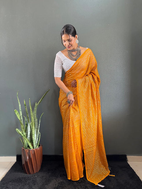 Vasthrlay Chiffon Rimzim Designer Chikankari