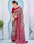 Vasthrlay Georgette Bandhani Unstitched Grey Saree