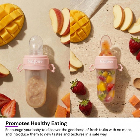 Baybee 2 In 1 Silicone Baby Food Feeder And Fruit Nibbler Pacifier For Babies