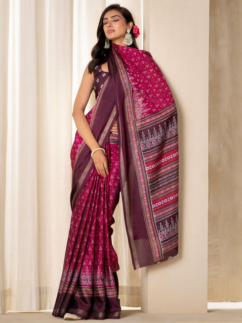 Vasthrlay Cotton Printed Saree