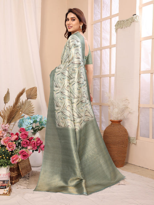 Vasthrlay Kanjivaram Unstitched Saree