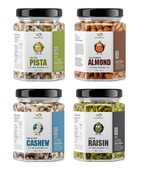 GreenFinity Premium Dry Fruits Combo Pack