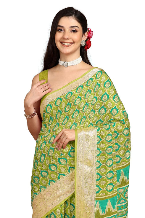 Vasthrlay Fashion Georgette Bandhani Printed Ethnic Wear