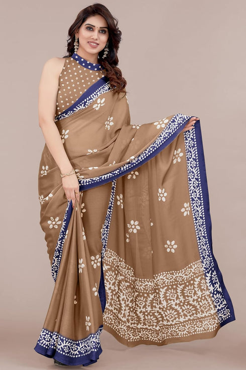 Vasthrlay Fashion Chiffon Printed Parrot Ethnic Wear