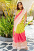 Vasthrlay Fashion Georgette Geometric Green Ethnic Wear