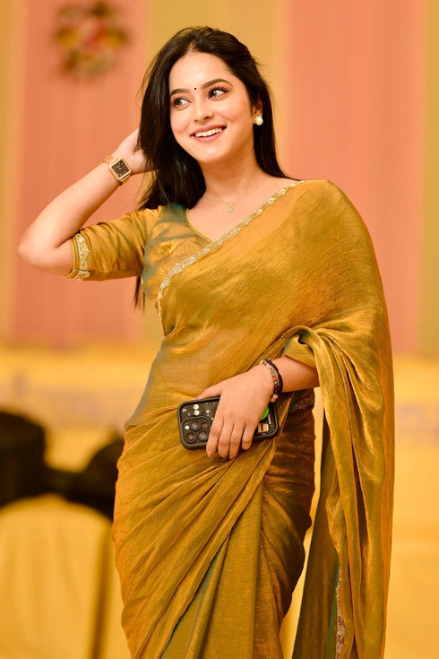 Vasthrlay Border Unstitched Saree