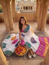 Vasthrlay Chanderi Printed Coffee Saree
