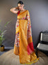 Vasthrlay Chanderi Printed Unstitched Ethnic Wear