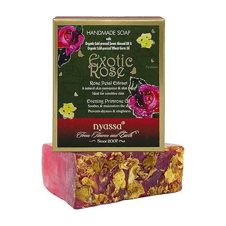 NYASSA Luxurious Exotic Rose Handmade Natural Bathing Soap