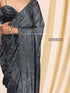 Vasthrlay Siroski Unstitch Black Ethnic Wear