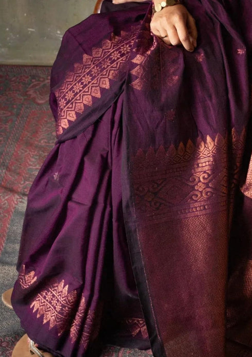 Vasthrlay Banarasi Unstitched Saree