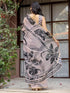 Vasthrlay Womens Printed Unstitched Multicolor Saree