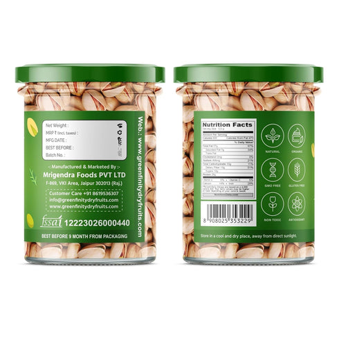 GreenFinity Fresh Whole Roasted Salted Pistachios