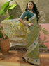 Vasthrlay Shimmer Printed Navy Navy Blue Saree