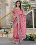 Vasthrlay Chiffon Chevron Unstitched Pista Green Saree