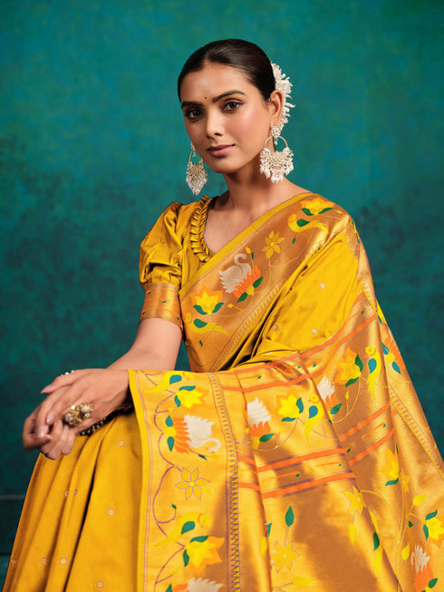 Vasthrlay Paithani Woven Saree