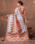 Vasthrlay Special Printed Unstitched Beige Saree