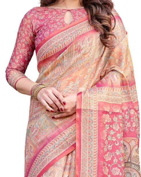 Vasthrlay Floral Tassels Traditional Saree