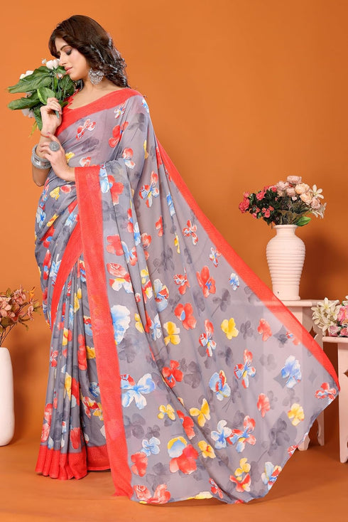 Vasthrlay Trendy Georgette Material Ethnic Wear