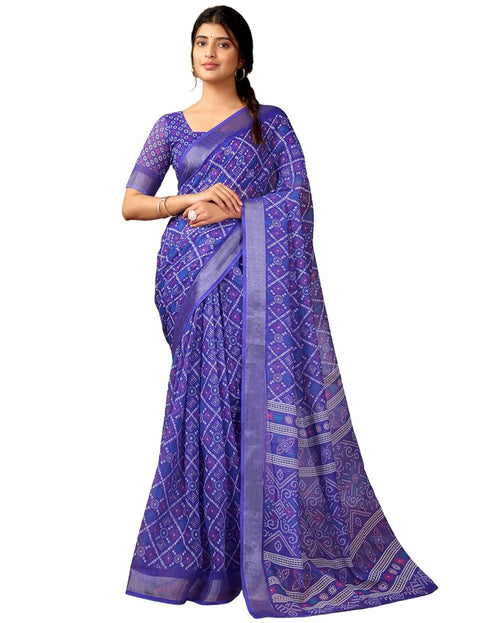 Vasthrlay Womens Cotton Printed Multicolor Saree