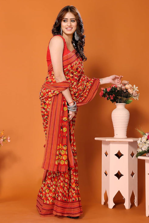 Vasthrlay Trendy Georgette Material Ethnic Wear