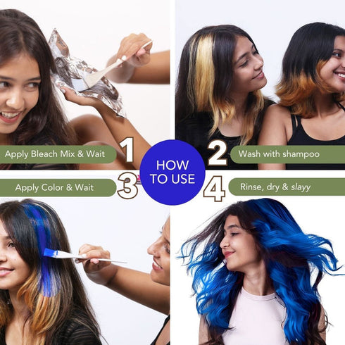 Paradyes Rudolphi Blue + Lighten Up! Bleach Pack