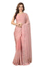 Vasthrlay Chanderi Siroski Unstitch Orange Ethnic Wear