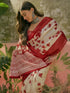 Vasthrlay Womens Printed Unstitched Beige Saree
