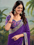 Vasthrlay Georgette Embroidery Rani Saree
