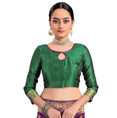 Vasthrlay Banarasi Gs Bridal Green Ethnic Wear