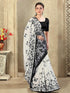 Vasthrlay Womens Printed Unstitched Mauve Saree