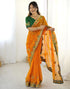 Vasthrlay Georgette Embroidery Unstitched Pink Saree