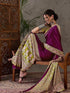 Vasthrlay Printed Tassels Cream Saree