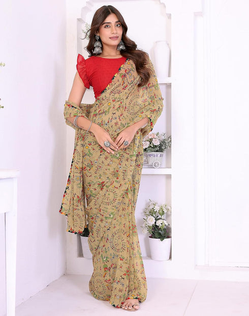 Vasthrlay Georgette Unstitched Material Az Ys Gomti Ethnic Wear