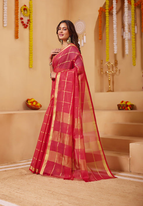 Vasthrlay Cotton Unstitched Saree