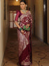 Vsathrlay Saree Kanjivaram Silk Pari Red