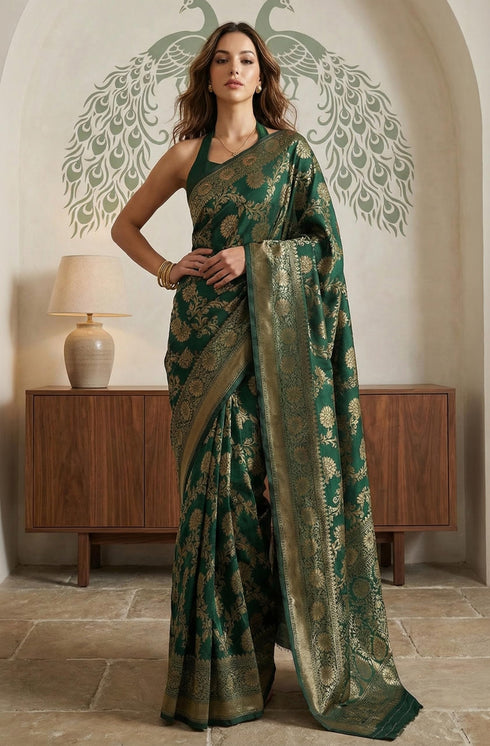 Vasthrlay Jacquard Floral Saree