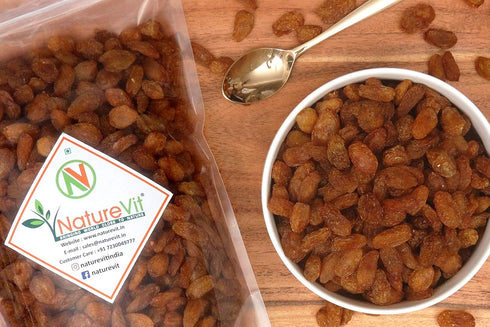 NatureVit Munakka Raisins King Size| Seeded| Premium Dry Fruits
