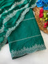 Vasthrlay Blue Embroidery Saree