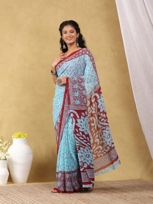 Vasthrlay Georgette Floral Saree