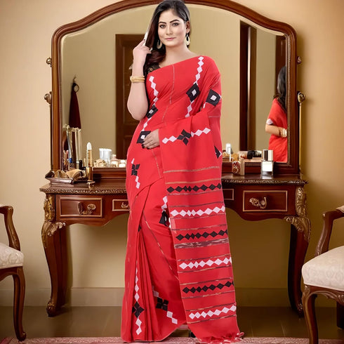 Vasthrlay Db Bidesh `s Handloom Jamdani