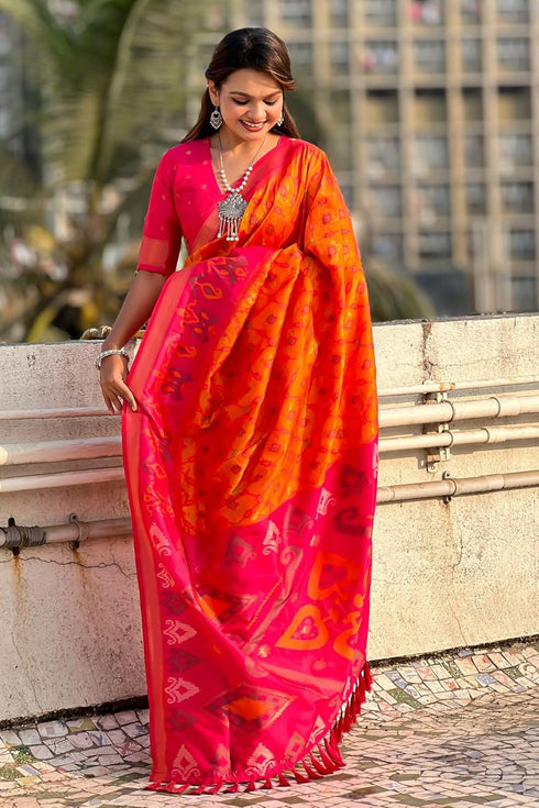Vasthrlay Kanjivaram Patola Unstitched Ethnic Wear